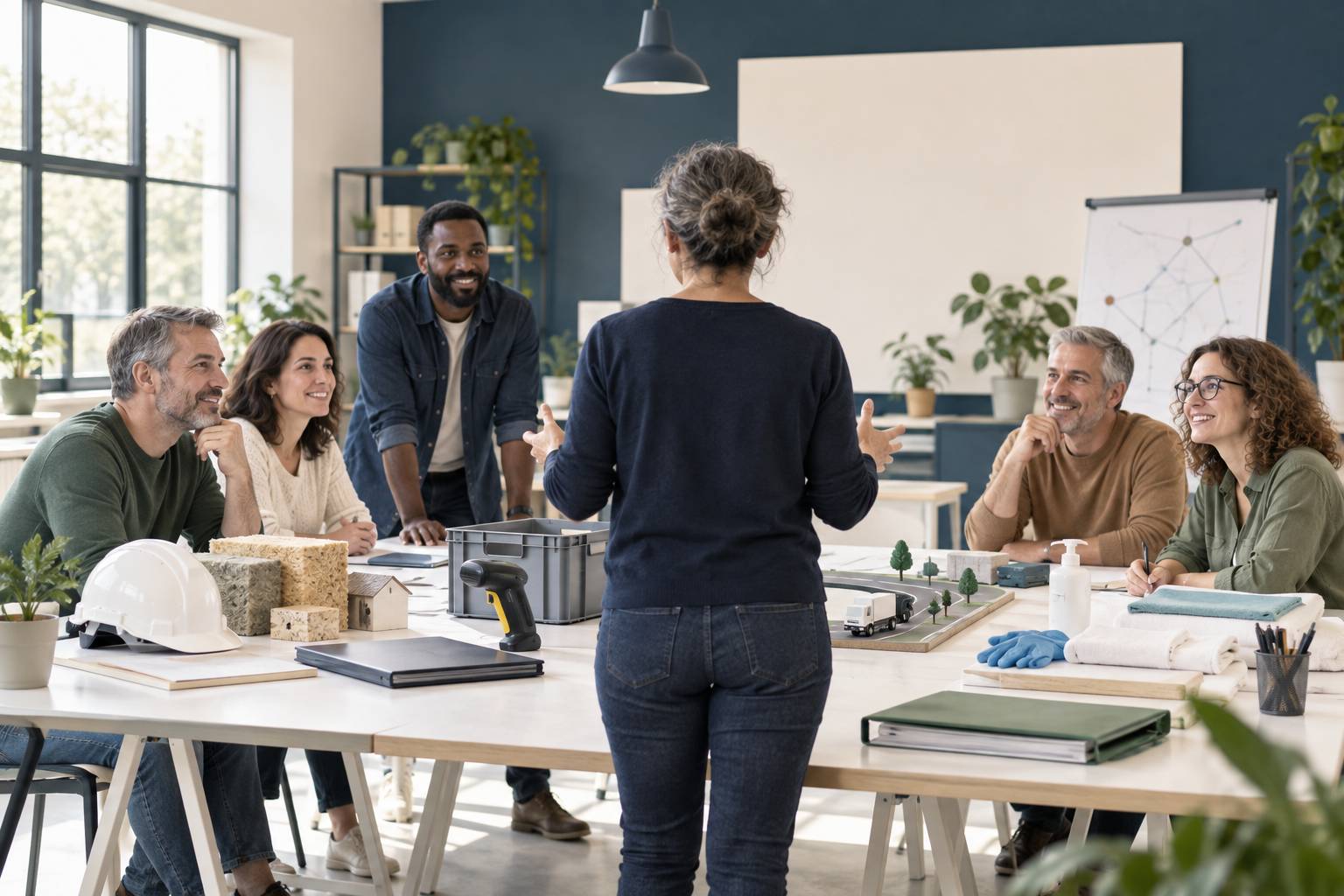 Illustration éditoriale du sujet : Reconversion après 40 ans : les secteurs qui recrutent